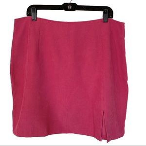 4/$25 SHEIN CURVE split hem corduroy skirt size size 2x